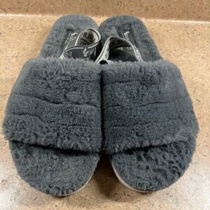 Koolaburra by UGG Fuzz'n II Slip-on Sandals - Grey Size 9